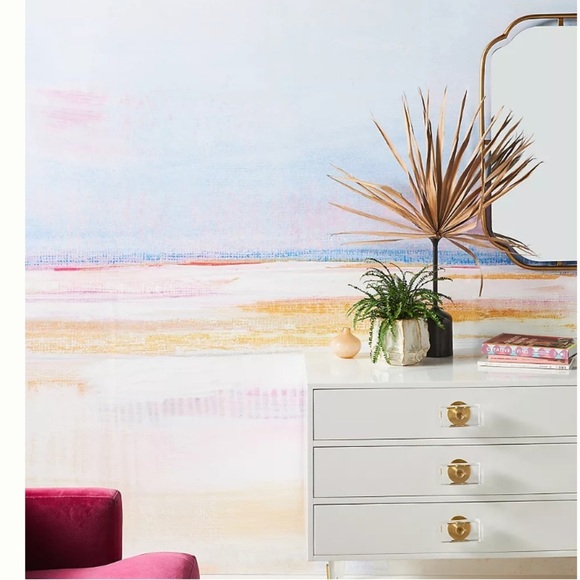 Anthropologie pastel mural art by Megan mural new in package